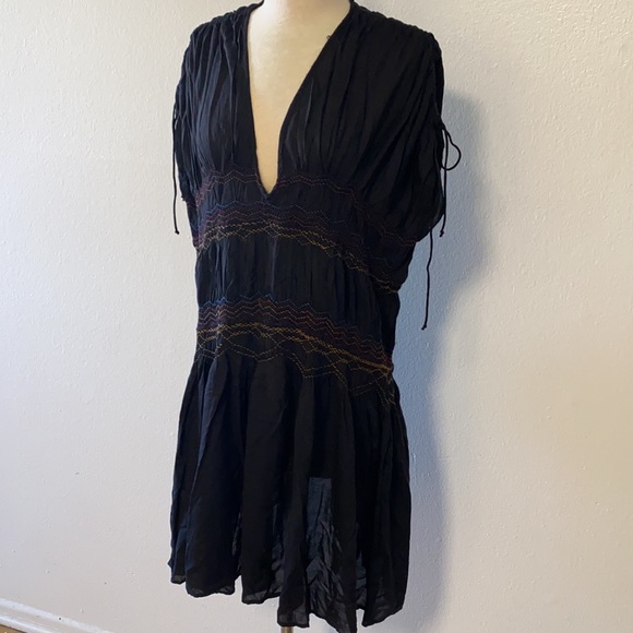 Free People Black Boho Dress SP - Picture 3 of 8